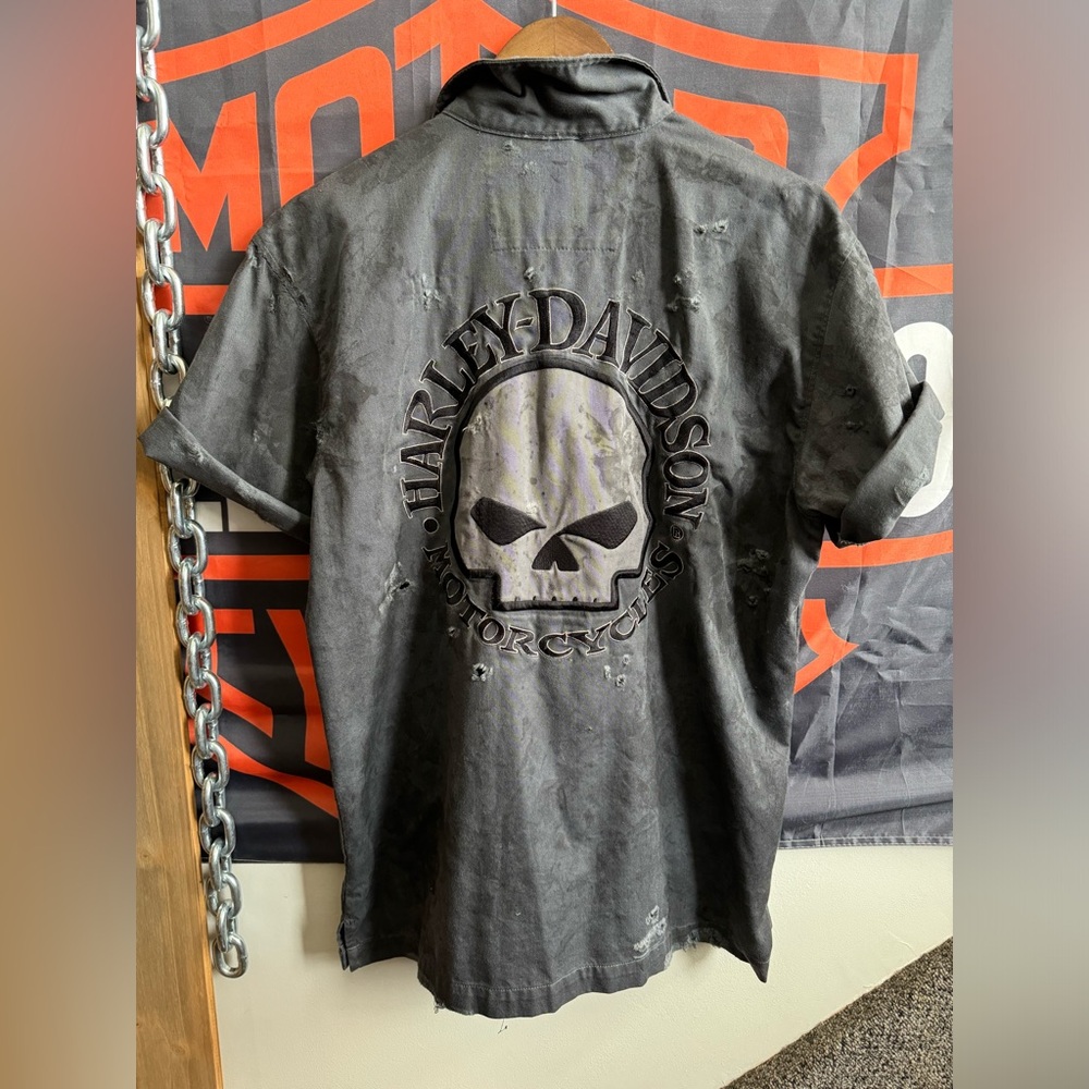 Harley Davidson Mechanic Shirt OOAK